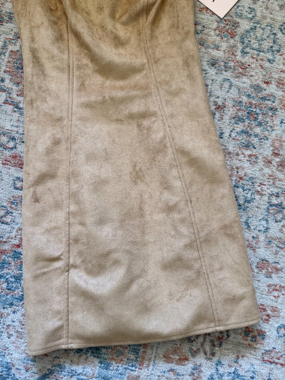 NEW Oh Polly Amielle Faux-Suede A-Line Mini Dress : 0 - Picture 4 of 7